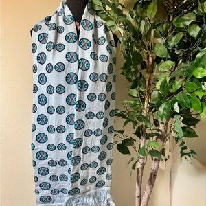 🆕Cross Colors light blue scarf